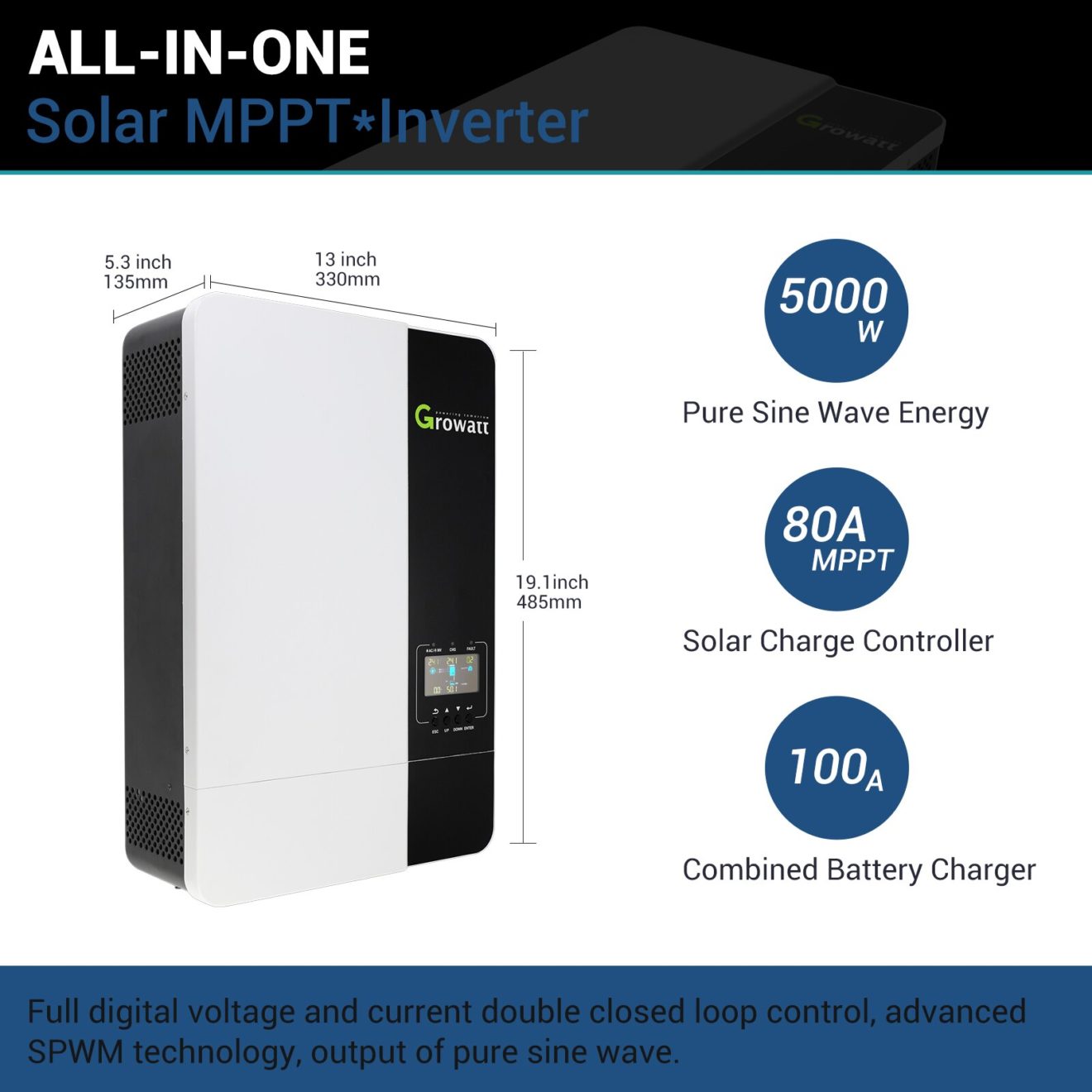 Growatt 3.5Kw/5Kw OffGrid Inverter 48V Battery » -LiFePo4 Australia