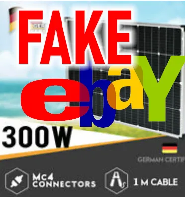 fake ebay solar panels australia