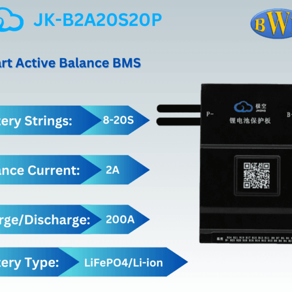 JK B2A20S20P SMART BMS 2A ACTIVE BALANCE
