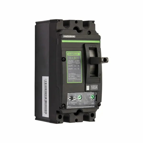 Noark 250 Amp DC MCCB EX9MD2B 2 Pole 25kA