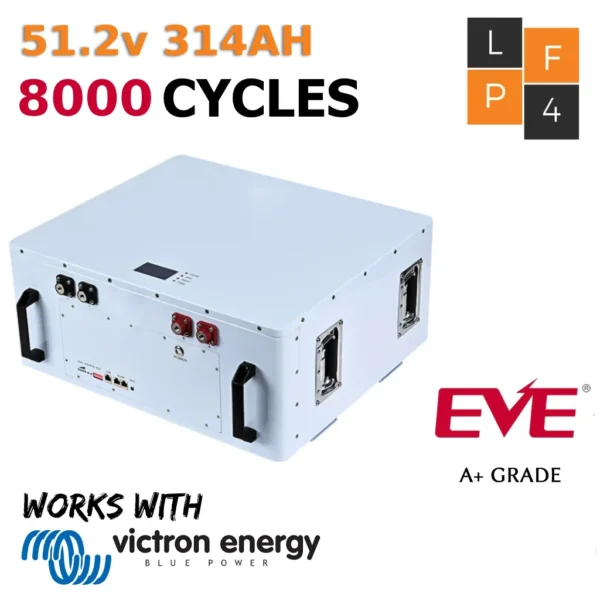 51.2V 314Ah 16kwh EVE 8000 cycles LiFePo4 Battery