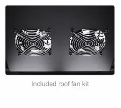 Serveredge 22RU 600mm Wide x 600mm Fully Assembled Free Standing Server Cabinet 4 CBN 18RU 66FS X1 fan