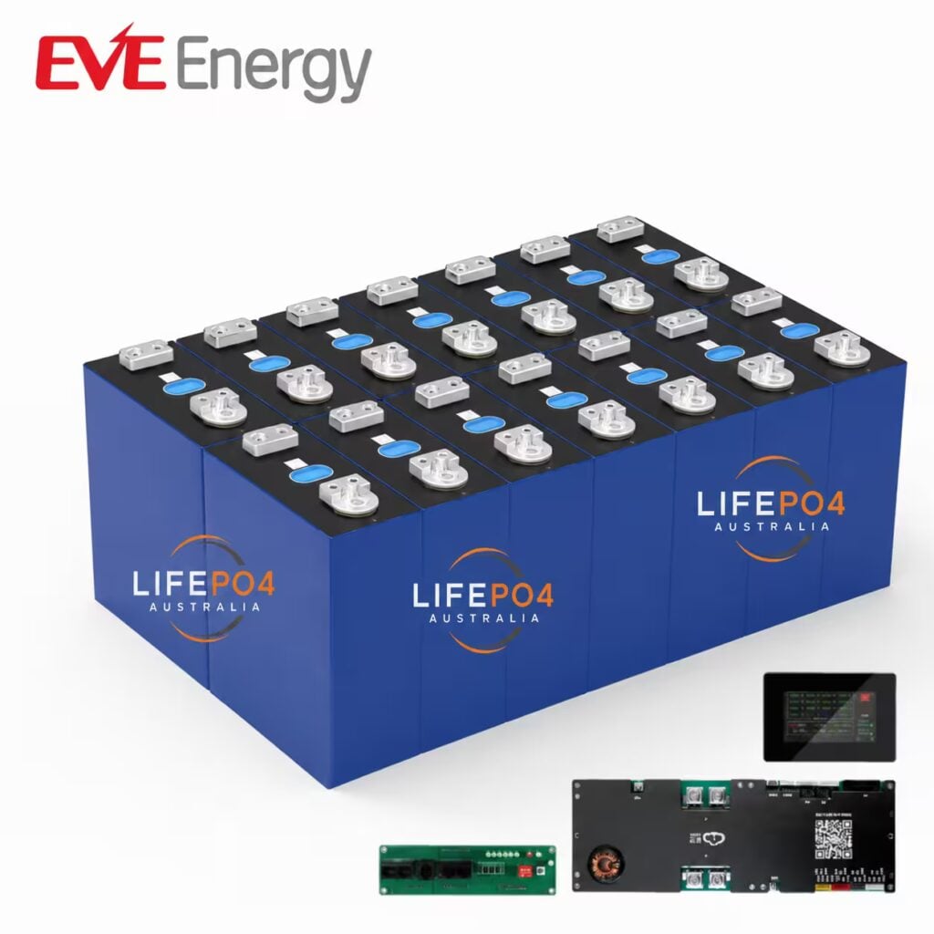 Safe Installation of LiFePo4 Batteries in Australia 37 48V EVE MB31 314Ah LiFePO4 Battery Kit 16.08kWh with JK BMS