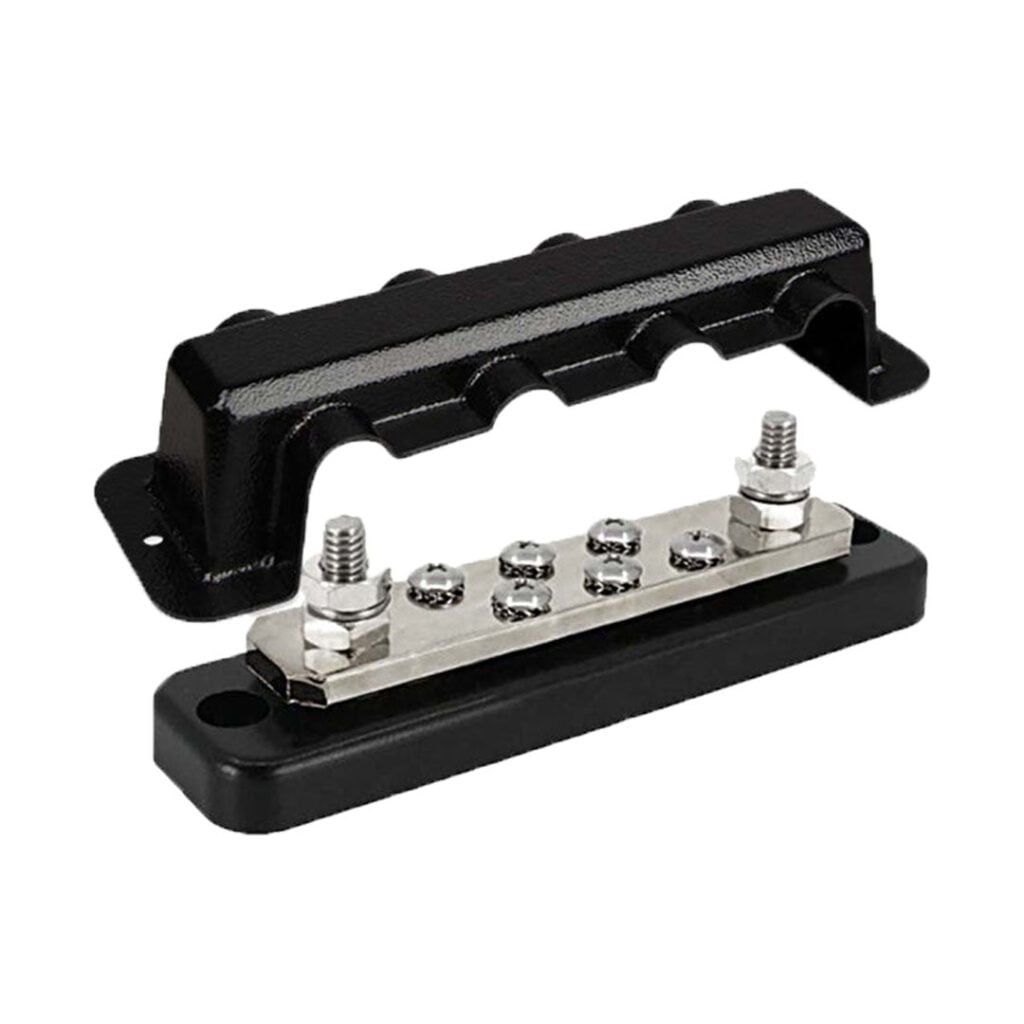 Busbar 250A 2P with 6 screws +cover