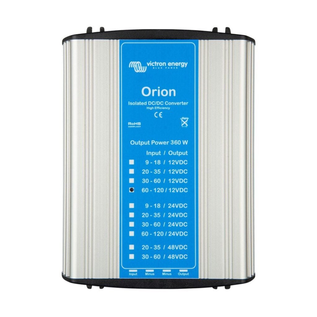 Safe Installation of LiFePo4 Batteries in Australia 33 Orion 110/12-30A (360W) Isolated DC-DC converter