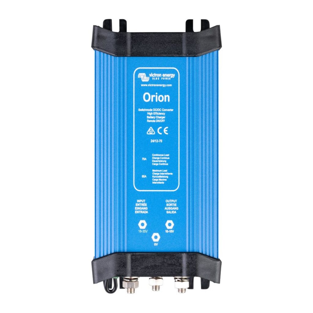Safe Installation of LiFePo4 Batteries in Australia 32 Orion 24/12-70A DC-DC converter IP20 / Binding posts