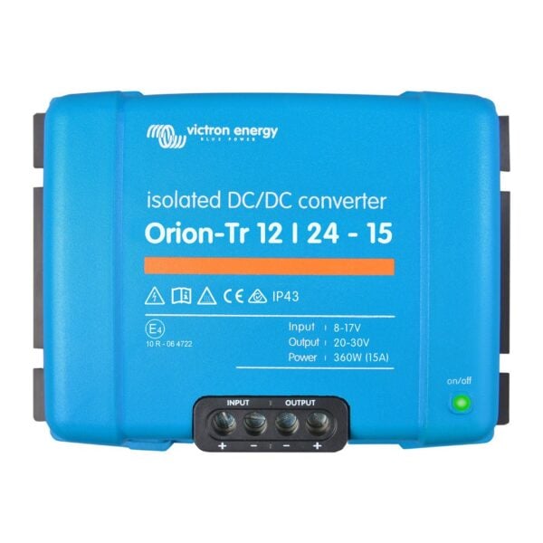 Orion-Tr 12/24-15A (360W) Isolated DC-DC converter