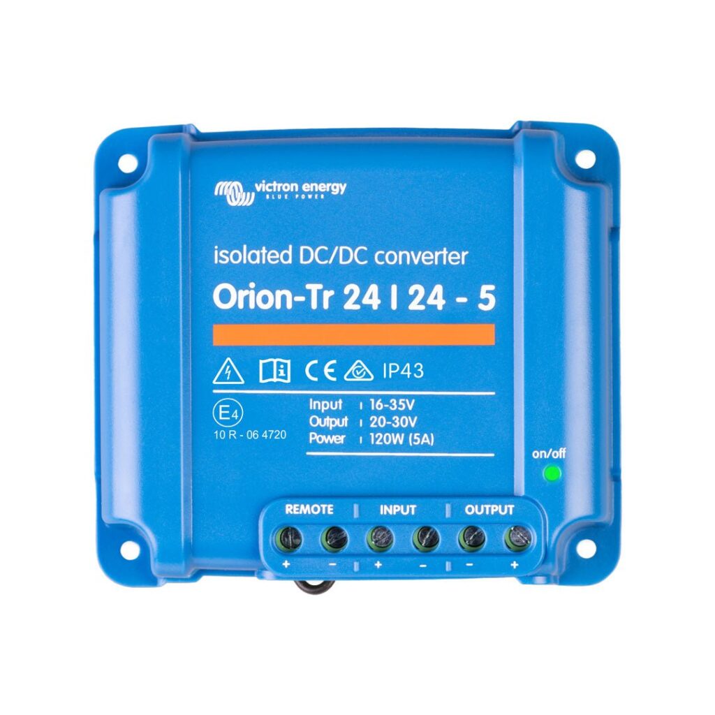 Safe Installation of LiFePo4 Batteries in Australia 28 Orion-Tr 24/24-5A (120W) Isolated DC-DC converter