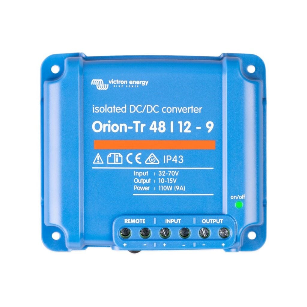 Safe Installation of LiFePo4 Batteries in Australia 33 Orion-Tr 48/12-9A (110W) Isolated DC-DC converter