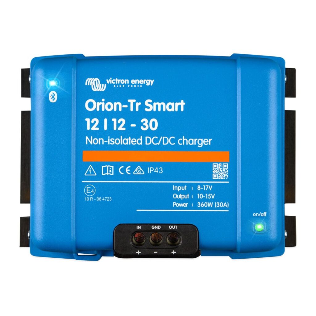 Safe Installation of LiFePo4 Batteries in Australia 34 Orion-Tr Smart 12/12-30A (360W) Non-isolated DC-DC charger
