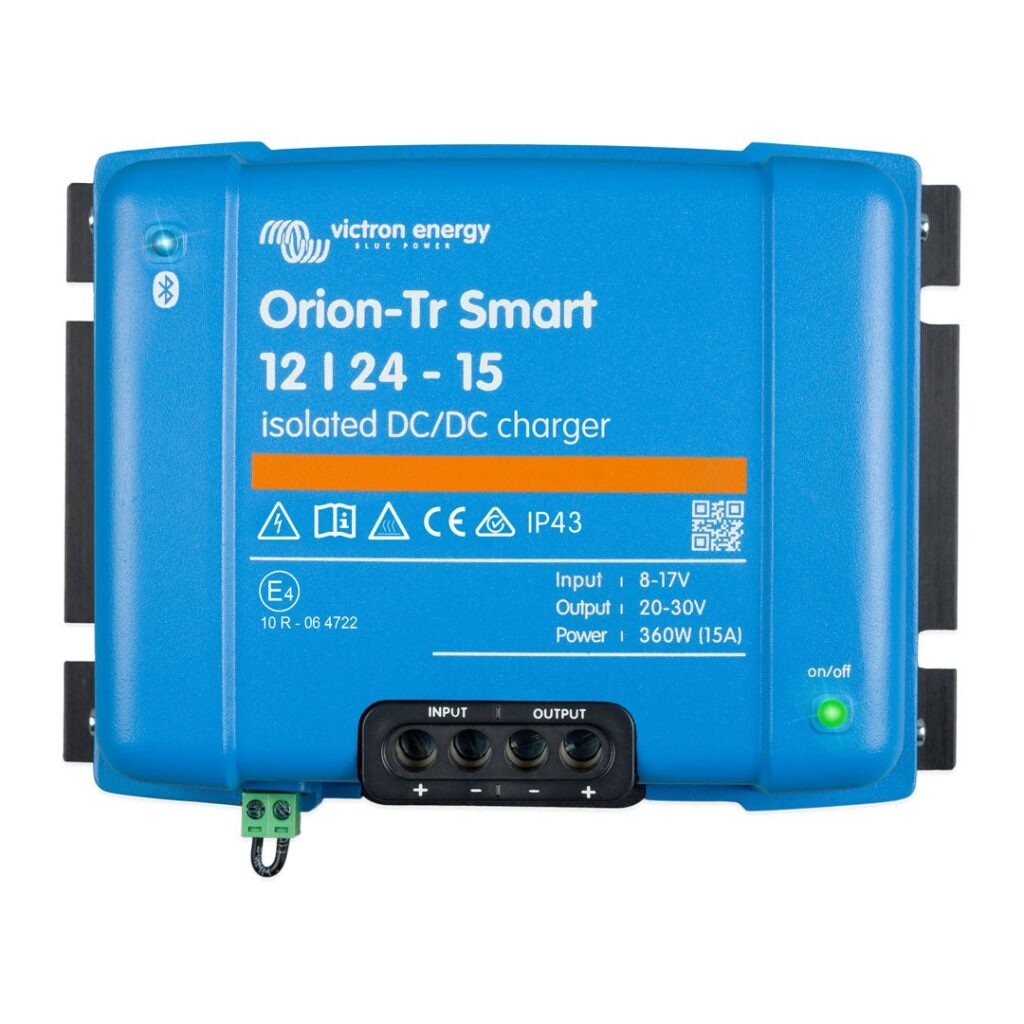 Safe Installation of LiFePo4 Batteries in Australia 36 Orion-Tr Smart 12/24-15A (360W) Isolated DC-DC charger