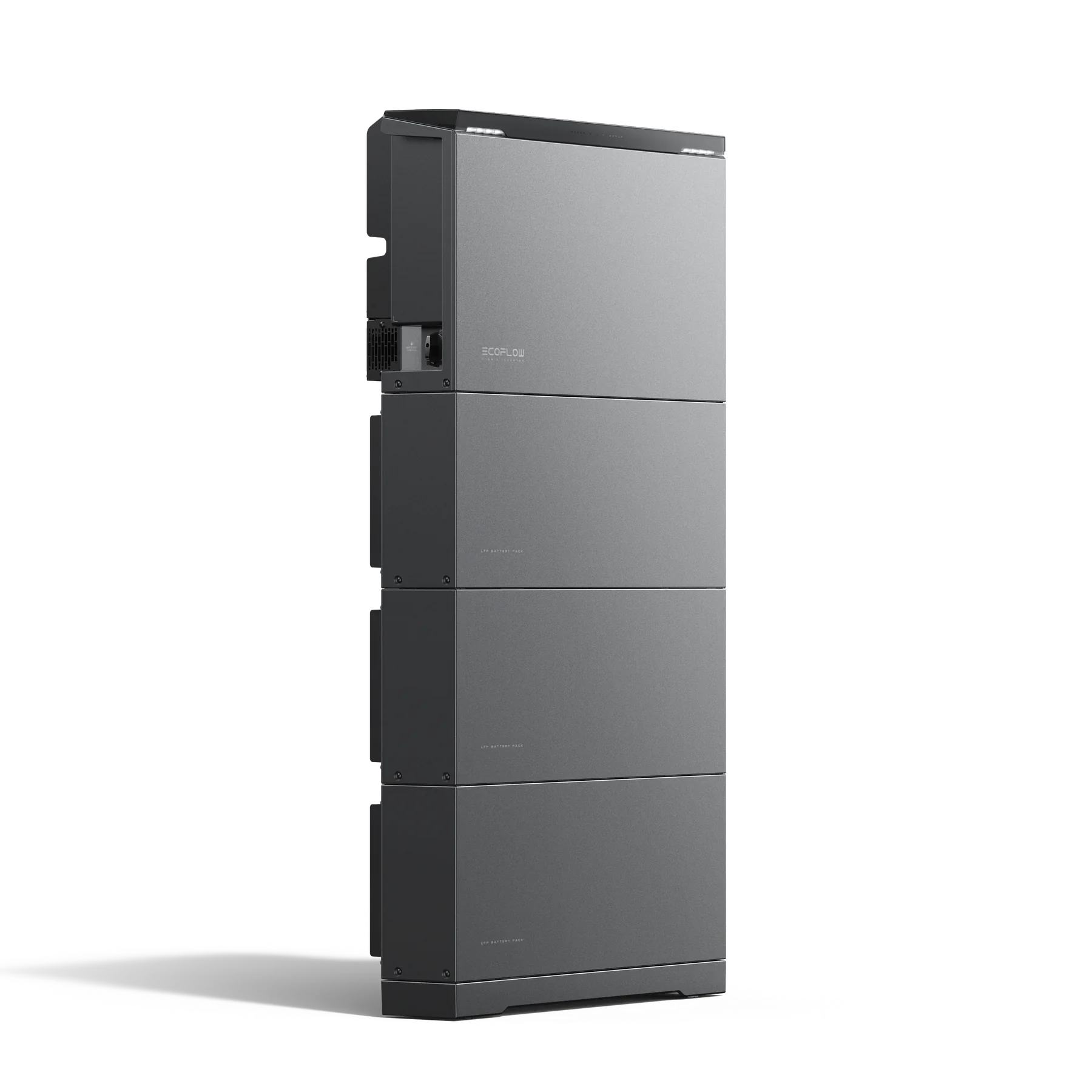 EcoFlow OCEAN 2 Plus single-phase inverter with a 20.08kWh modular home battery stack