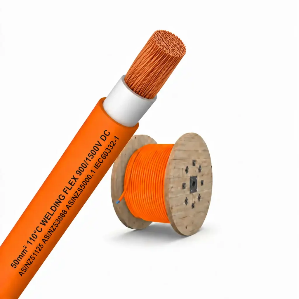 Safe Installation of LiFePo4 Batteries in Australia 1 50mm_Flex_welding_ cable