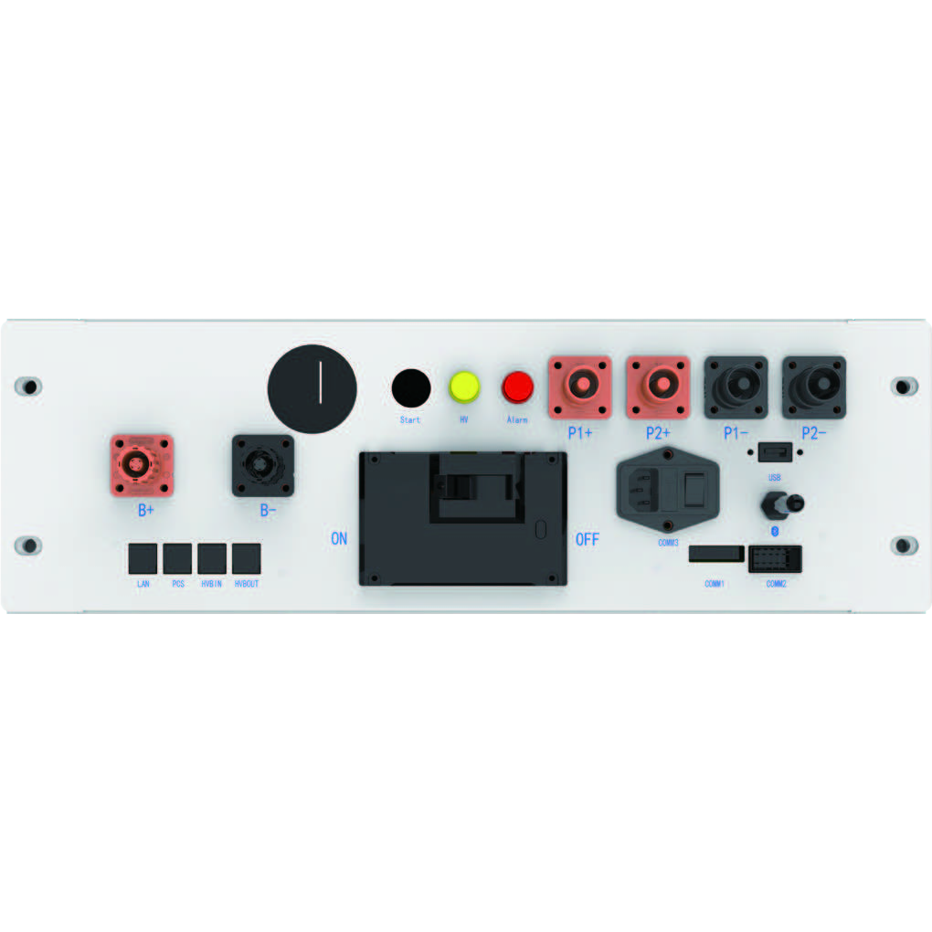 Deye BOS-B Pro-A3 HV Controller — BOS-B-PDU-2-A 1 Deye BOS-B-PDU-2-A high-voltage controller — manufacturer front view — square image