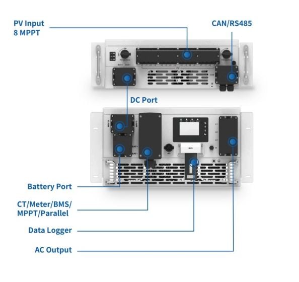 Deye PCS connection illustration