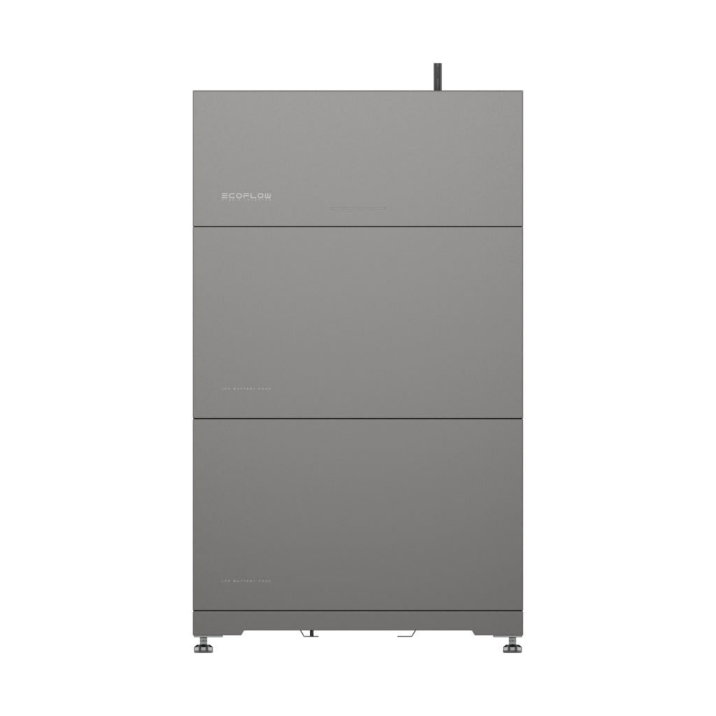 EcoFlow inverter and battery system. Battery count varies with selected package.